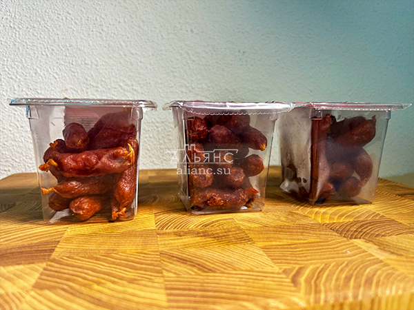 Колбаски МИНИ со вкусом аджики с/к (100 гр) в Армавире