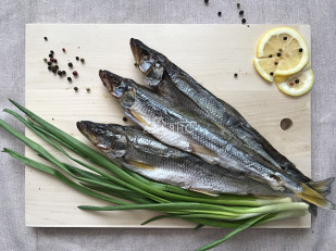 Горбуша соломка солено-сушеная: Корюшка вяленая с икрой