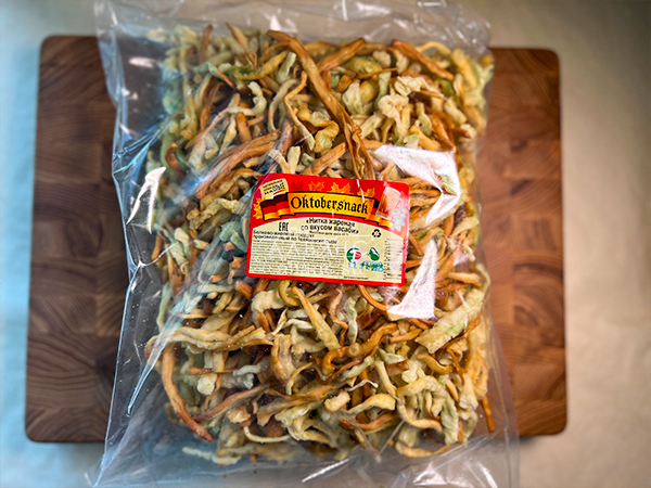 Нитка ЖАРЕНАЯ "Васаби" Oktobersnack 1 кг (сырный продукт) в Армавире