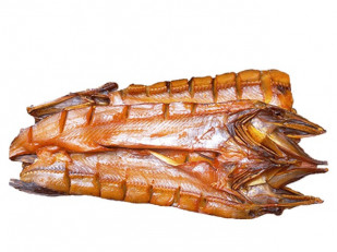 Форель радужная вяленая: Щука (бабочка) холодного копчения